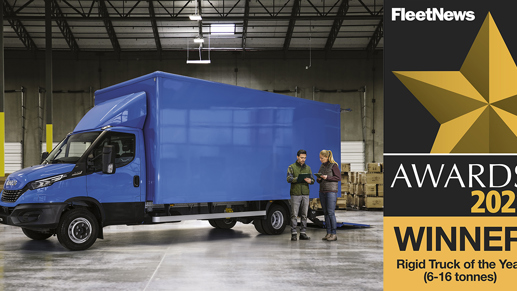  IVECO Daily 7-Ton wint de titel van rigide truck van het jaar op de Fleet News Awards 2021