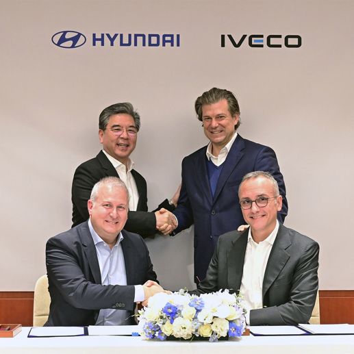 Hyundai Motor Company levert een volledig elektrisch licht bedrijfsvoertuig van zijn Global eLCV-platform aan Iveco Group in Europa
